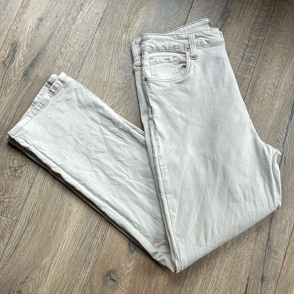 🍂Kut From Kloth Denim Off White Womens Size 10 Straight Leg - Picture 1 of 10